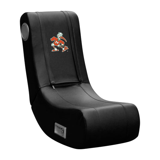 DreamSeat Black Miami Hurricanes Mascot Game Rocker 100