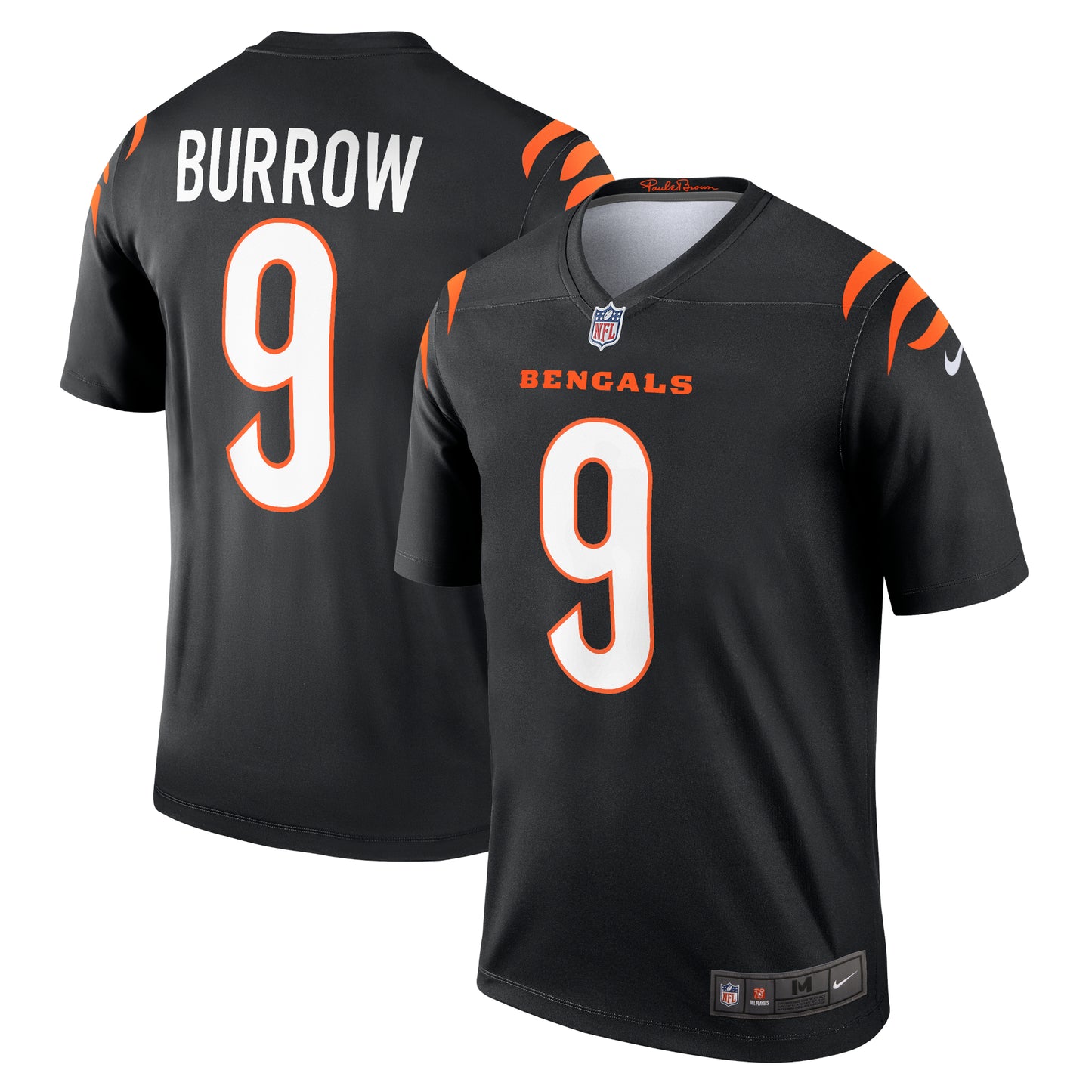 Men's Nike Joe Burrow Black Cincinnati Bengals Legend Jersey