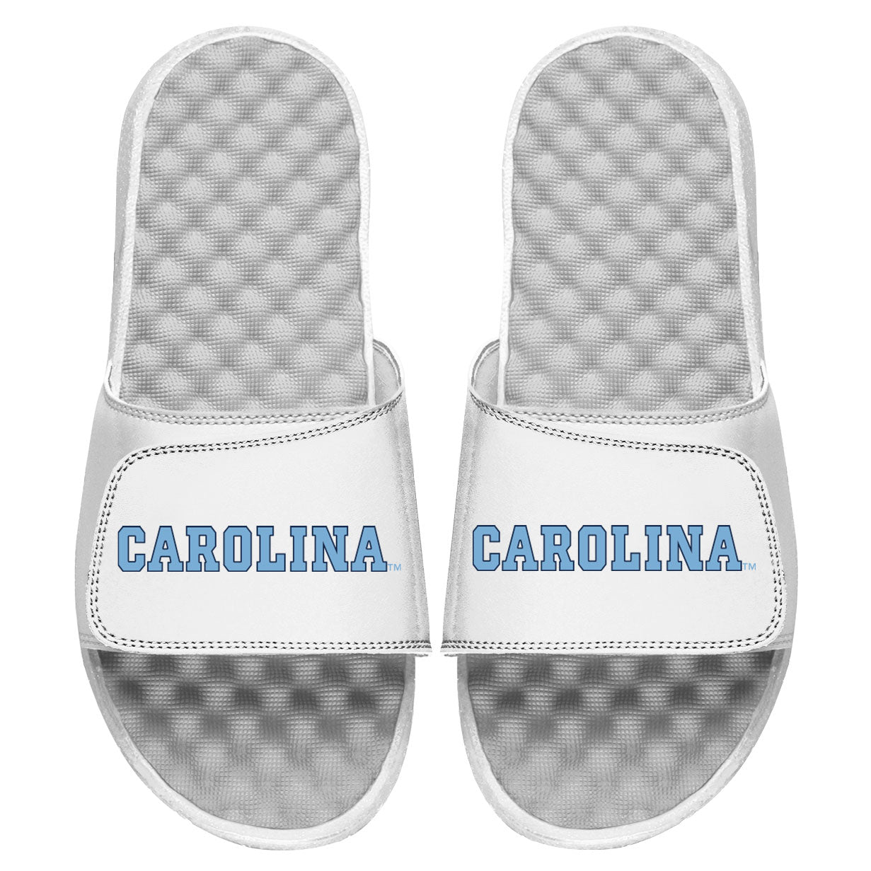 Youth ISlide White North Carolina Tar Heels Wordmark Slide Sandals