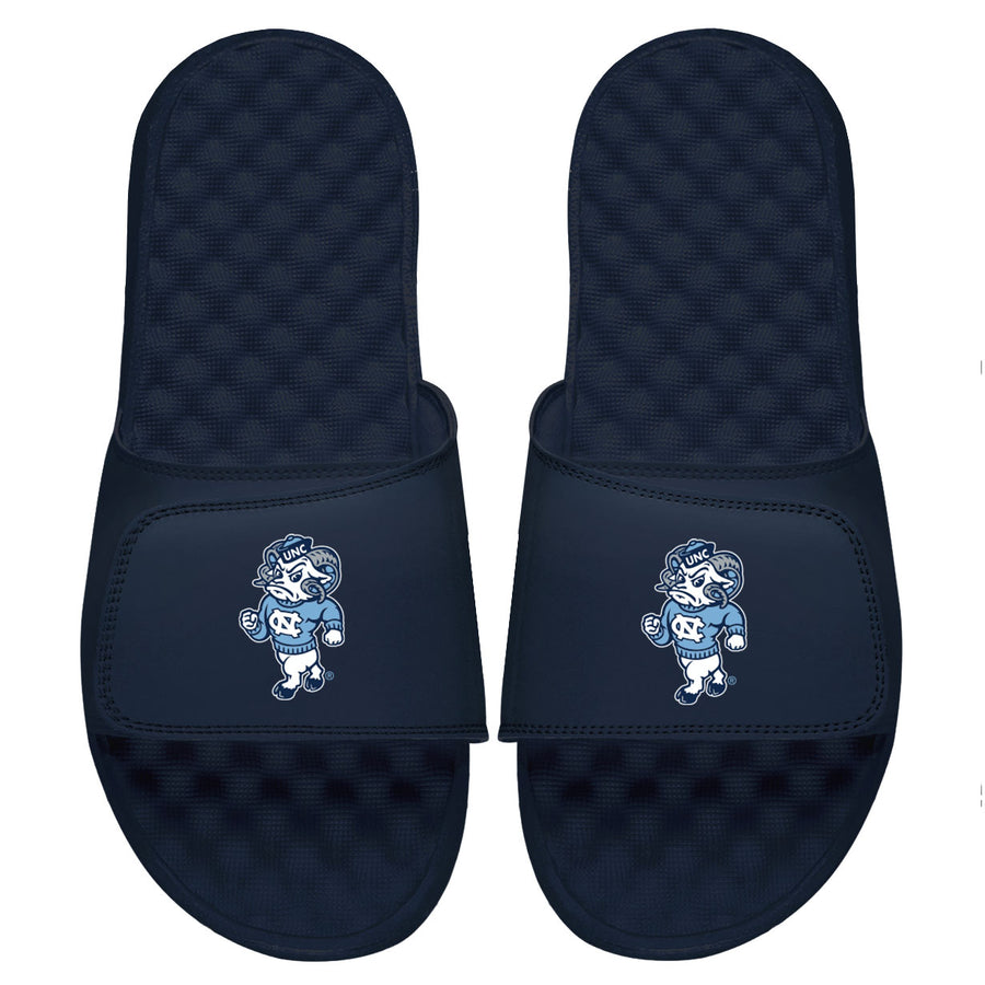 Youth ISlide Navy North Carolina Tar Heels Alternate Slide Sandals