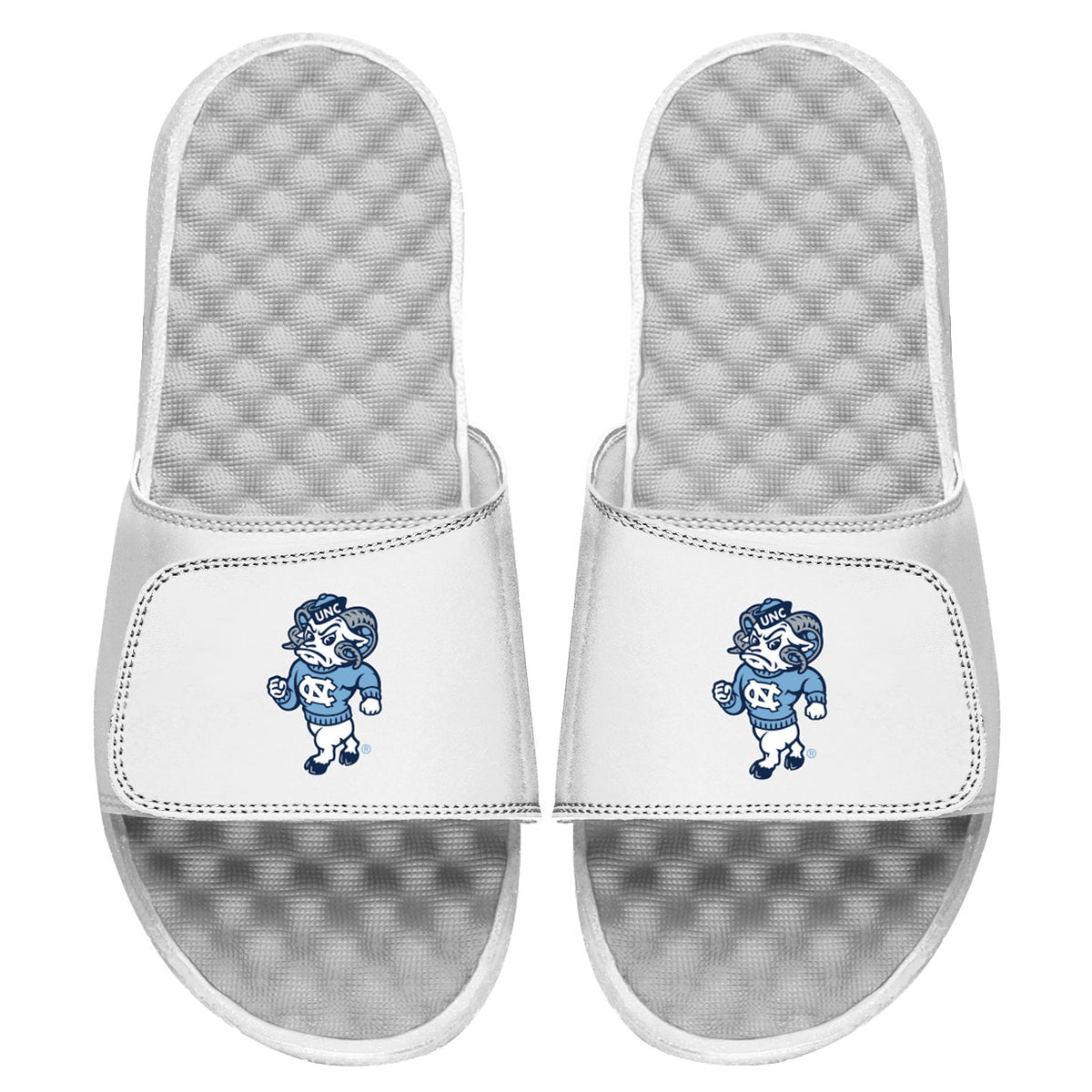 Youth ISlide White North Carolina Tar Heels Alternate Slide Sandals