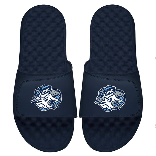 Youth ISlide Navy North Carolina Tar Heels Mascot Slide Sandals