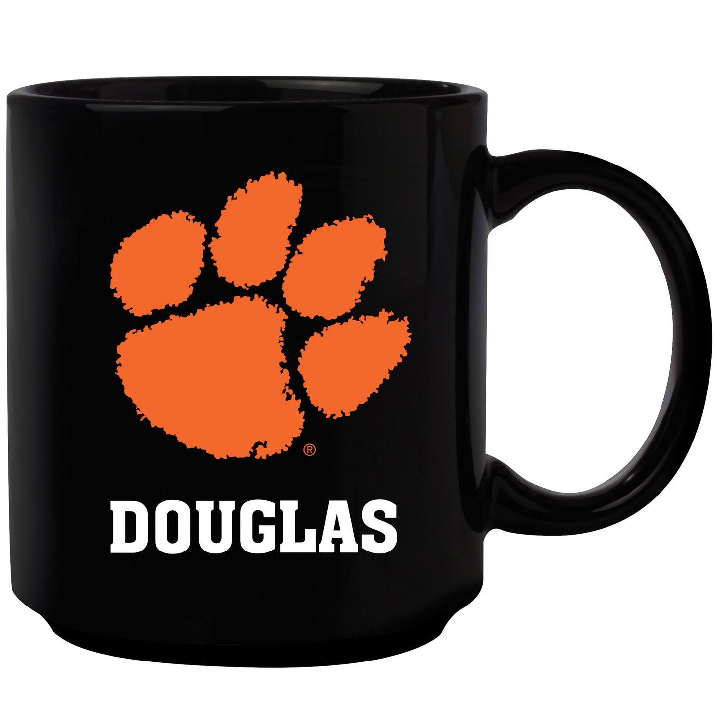 Black Clemson Tigers 11oz. Personalized Mug