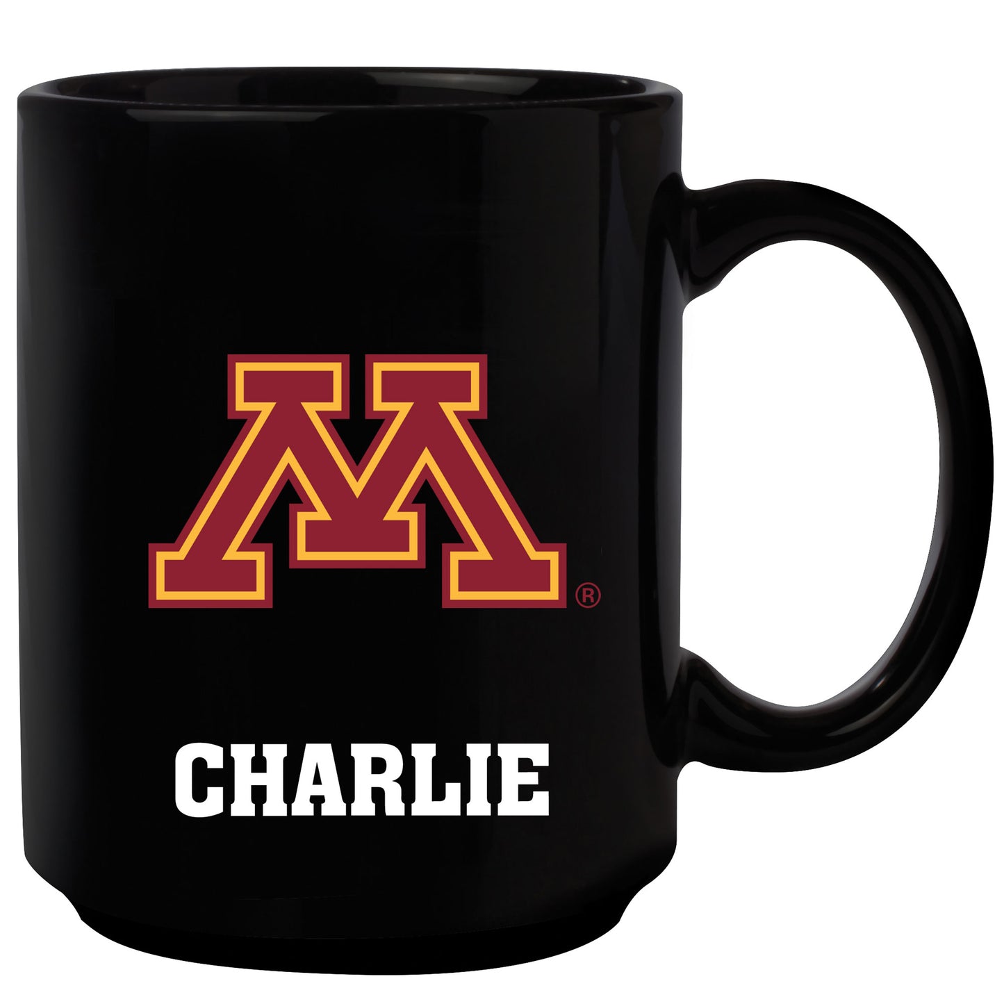 Black Minnesota Golden Gophers 15oz. Personalized Mug