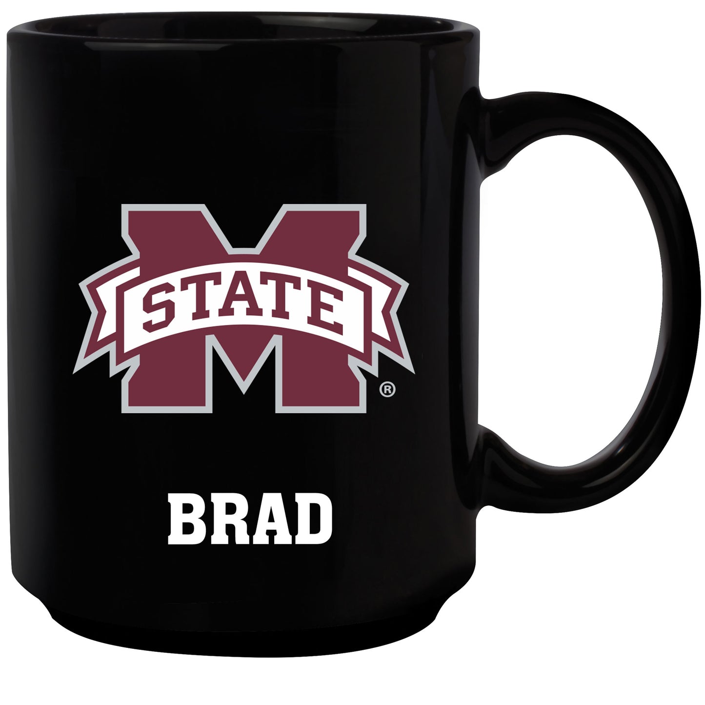 Black Mississippi State Bulldogs 15oz. Personalized Mug