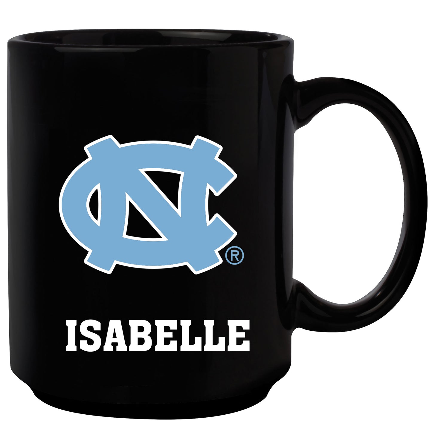 Black North Carolina Tar Heels 15oz. Personalized Mug