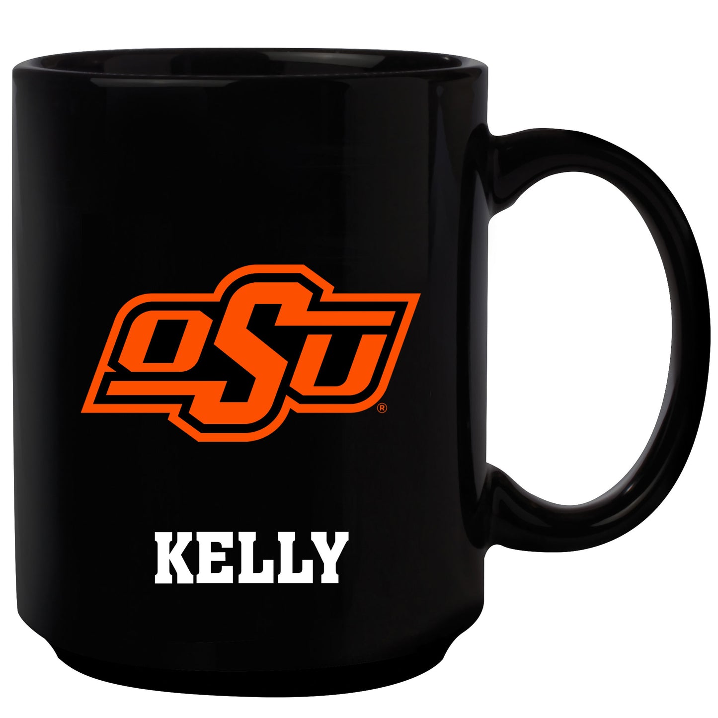 Black Oklahoma State Cowboys 15oz. Personalized Mug
