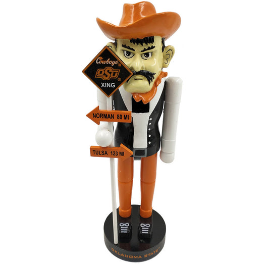 Orange/Black Oklahoma State Cowboys 12'' Rivalry Nutcracker