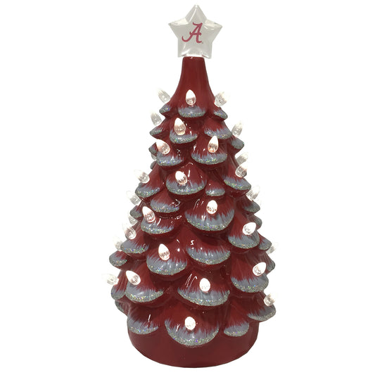 Crimson/Gray Alabama Crimson Tide 14'' Ceramic Tree