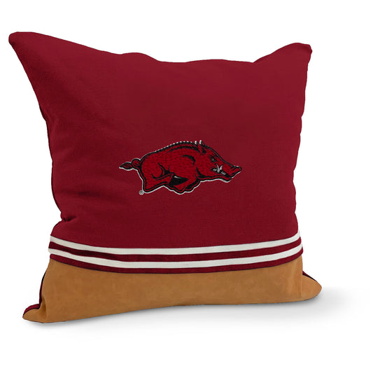 Arkansas Razorbacks Varsity Decorative Throw Pillow