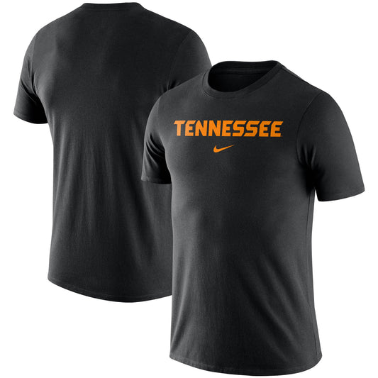 Men's Nike Black Tennessee Volunteers Essential Wordmark T-Shirt