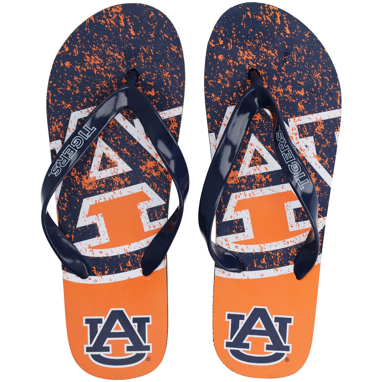 FOCO Auburn Tigers Big Logo Flip-Flops