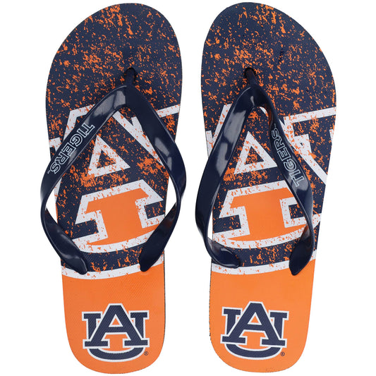 FOCO Auburn Tigers Big Logo Flip-Flops