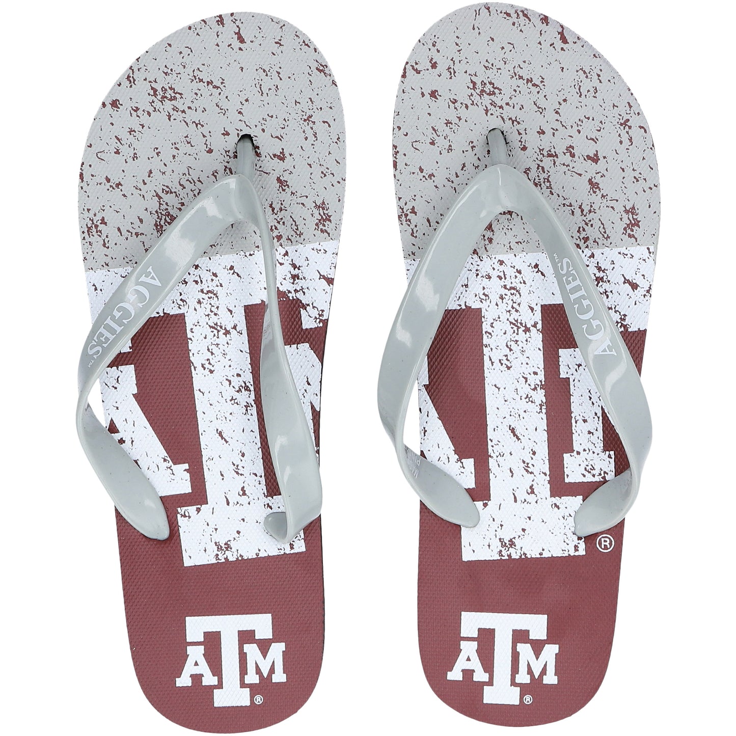 FOCO Texas A&M Aggies Big Logo Flip-Flops