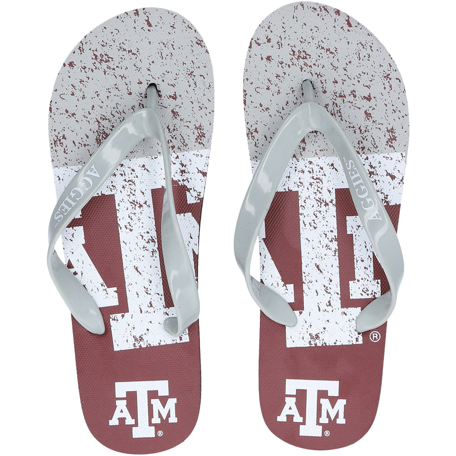 FOCO Texas A&M Aggies Big Logo Flip-Flops