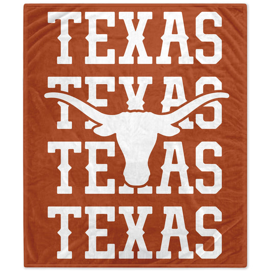 Texas Longhorns 60" x 70" Echo Wordmark Lightweight Blanket