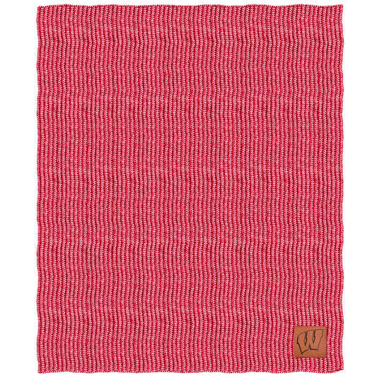 Wisconsin Badgers 60'' x 70'' Two-Tone Knit Blanket