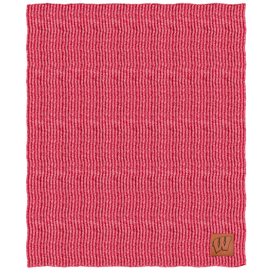 Wisconsin Badgers 60'' x 70'' Two-Tone Knit Blanket
