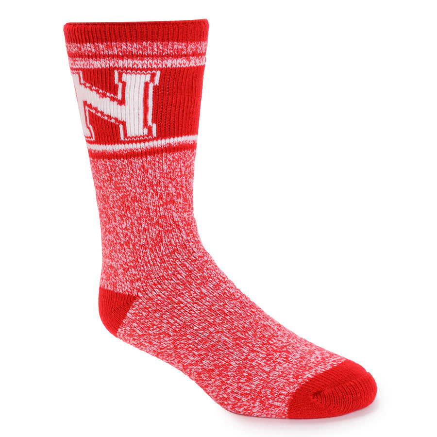 Muk Luks Scarlet Nebraska Huskers Game Day Heat Retainer Thermal Socks