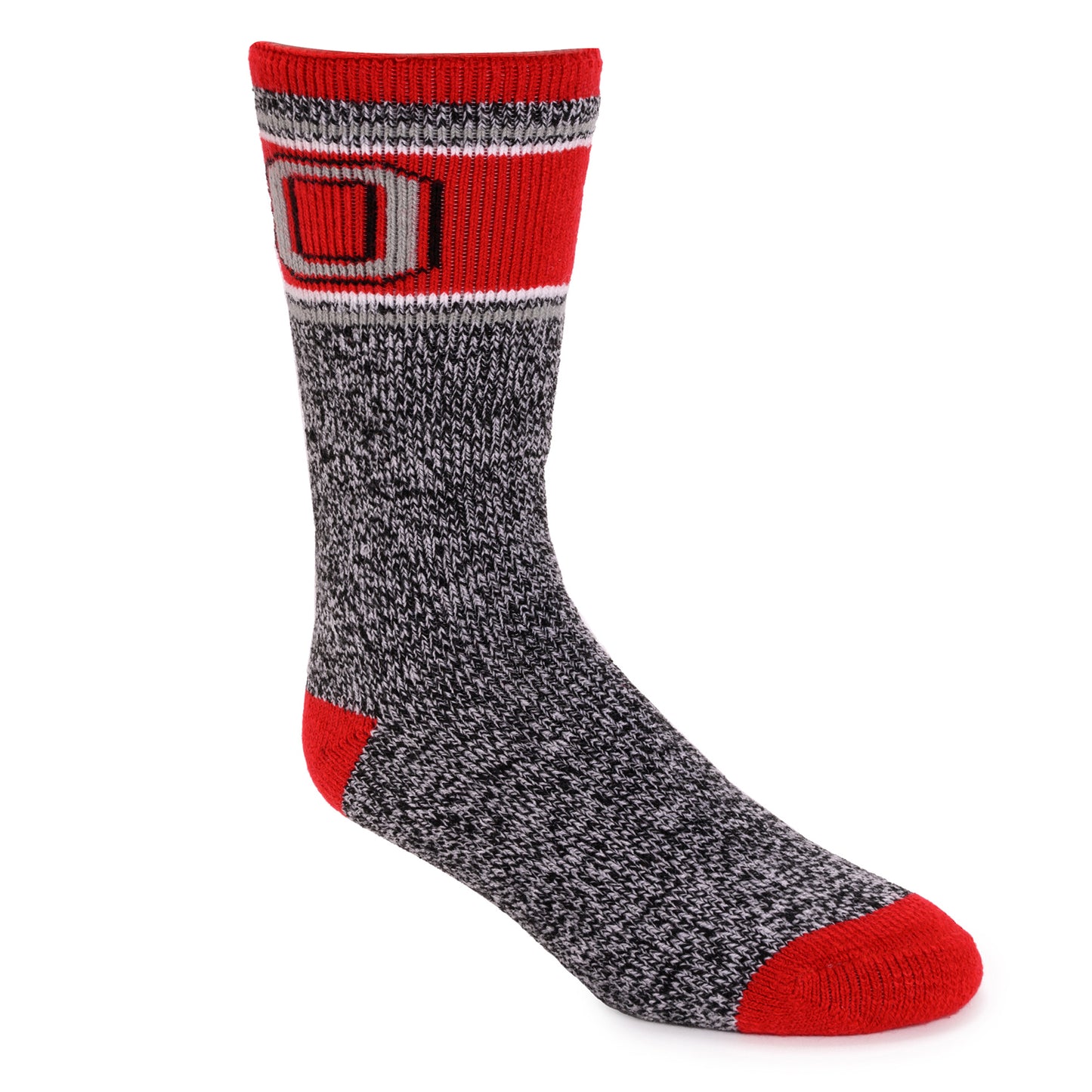 Muk Luks Scarlet Ohio State Buckeyes Game Day Heat Retainer Thermal Socks