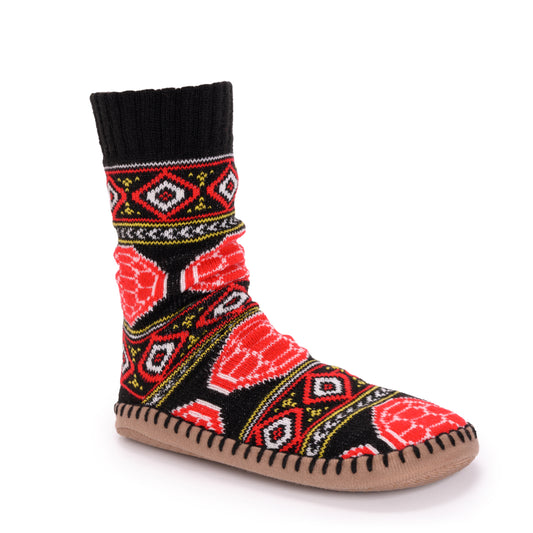 Muk Luks Black Maryland Terrapins Team Game Day Slipper Socks