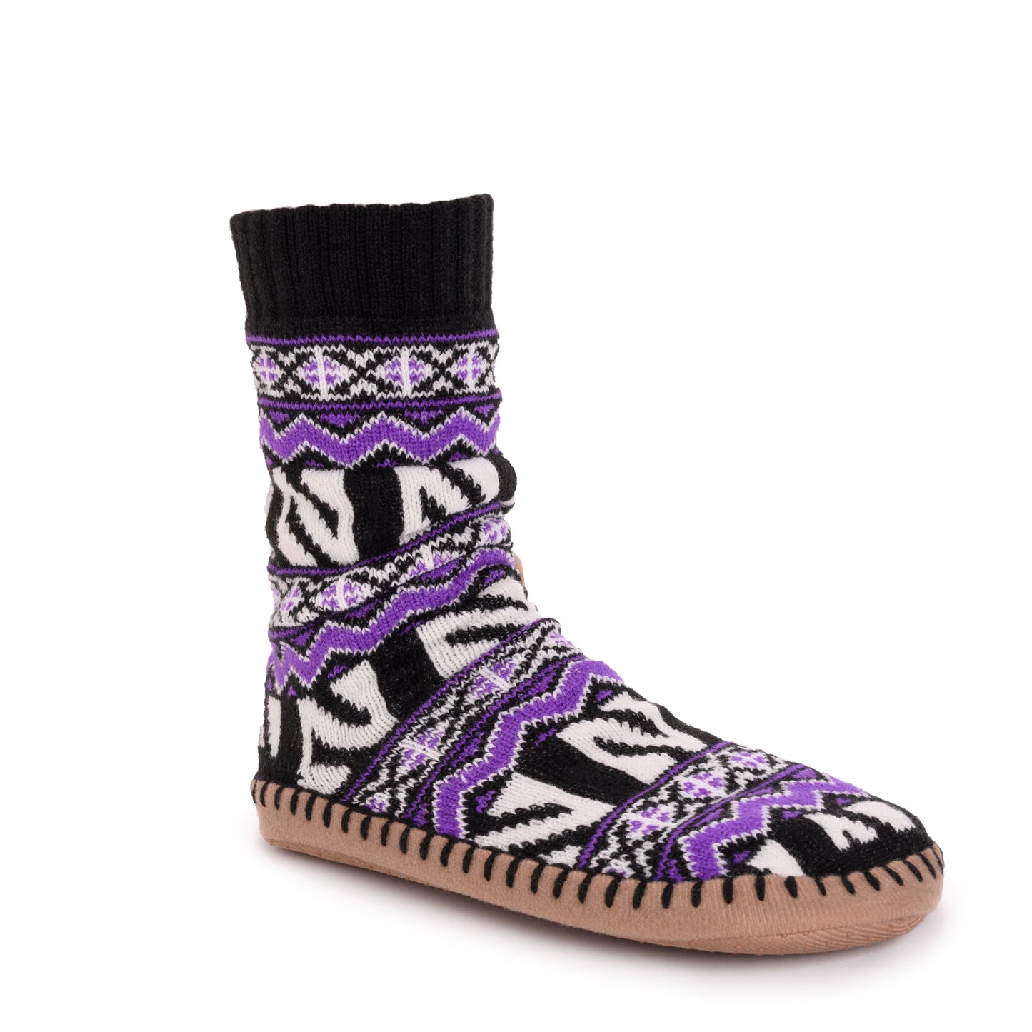 Muk Luks Purple Northwestern Wildcats Team Game Day Slipper Socks