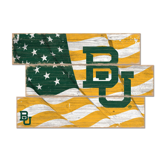 Baylor Bears 3-Plank Team Flag