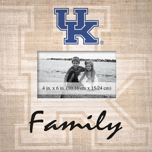 Kentucky Wildcats 10'' x 10'' Burlap Pattern Frame