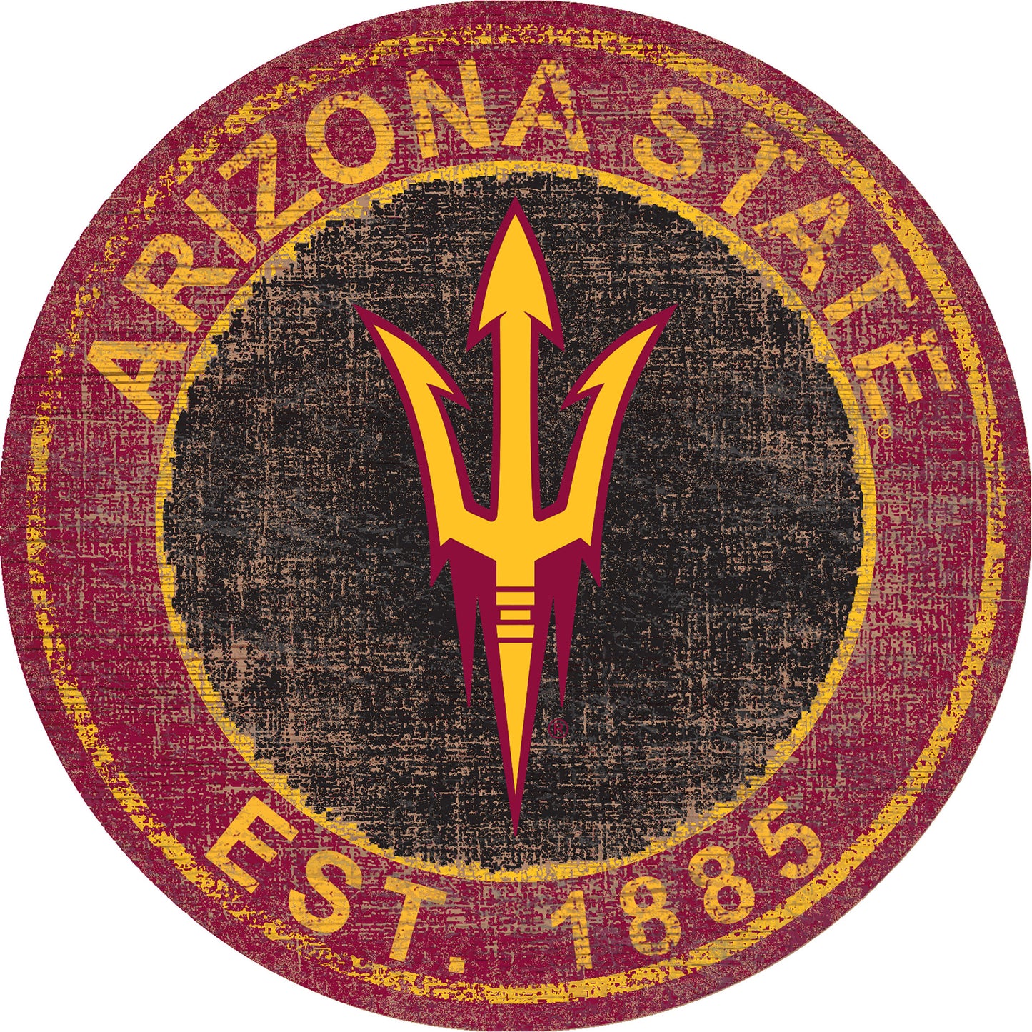 Arizona State Sun Devils 24'' Round Heritage Logo Sign