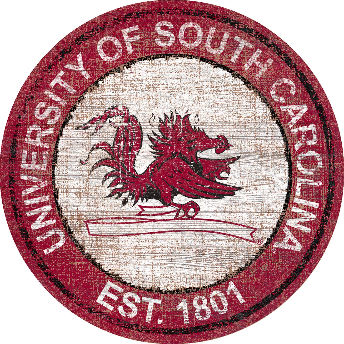 South Carolina Gamecocks 24'' Round Heritage Logo Sign