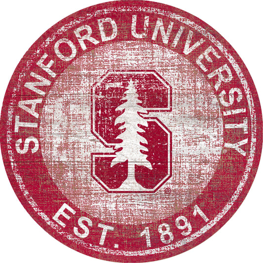 Stanford Cardinal 24'' Round Heritage Logo Sign