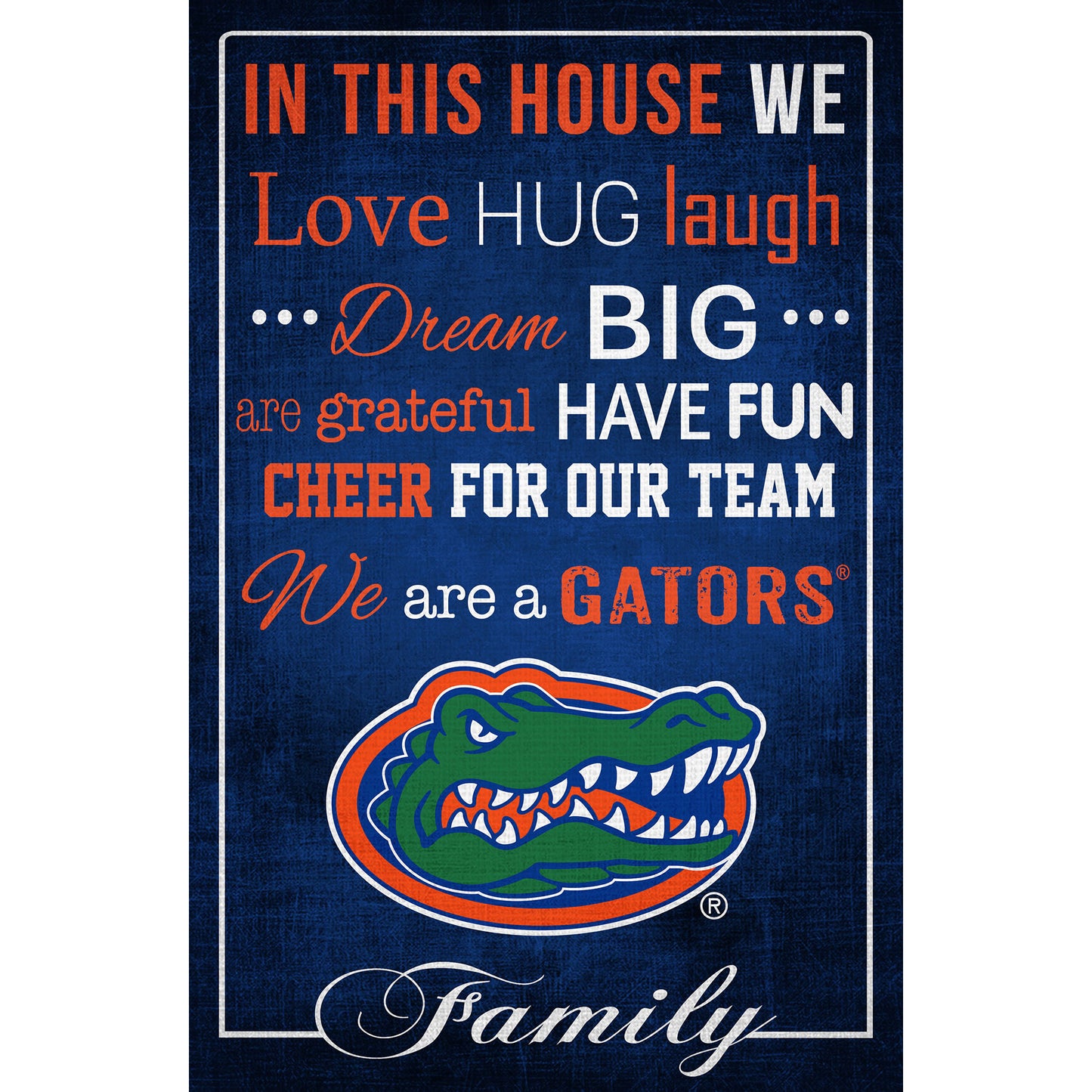 Florida Gators 17'' x 26'' In This House Sign