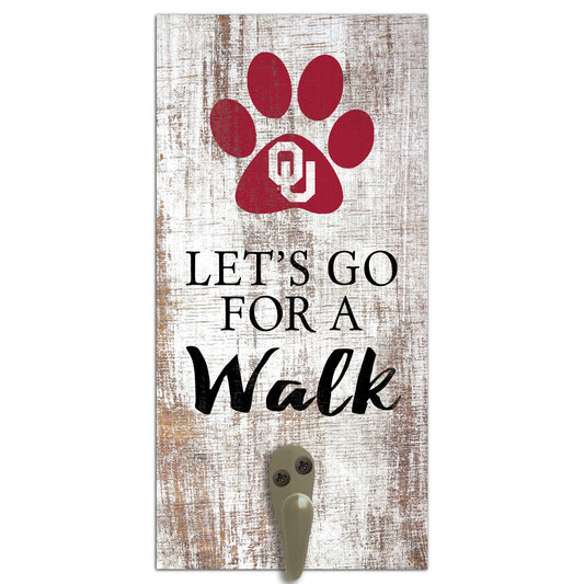 Oklahoma Sooners 6'' x 12'' Leash Holder Sign