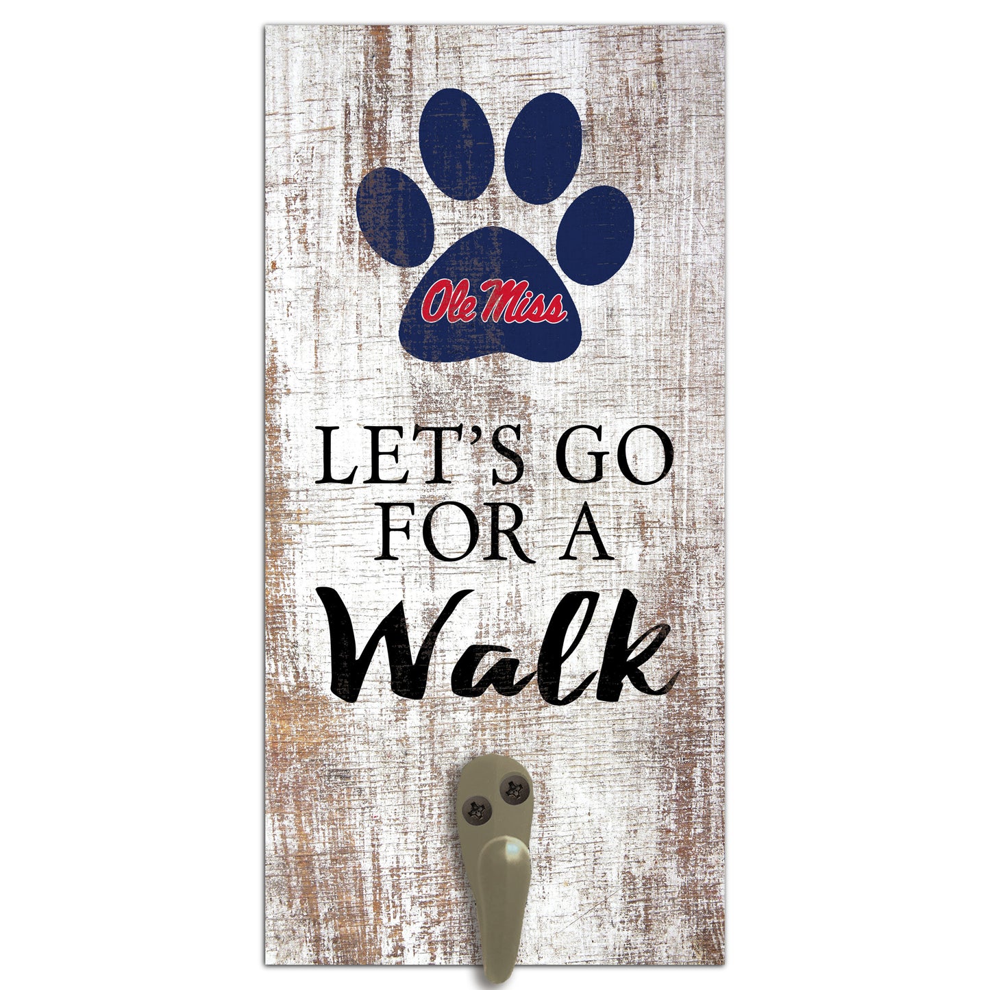 Ole Miss Rebels 6'' x 12'' Leash Holder Sign