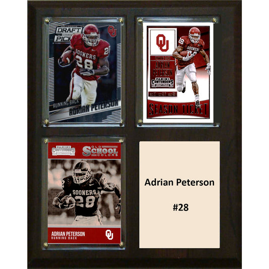 Adrian Peterson Oklahoma Sooners 8'' x 10'' Plaque