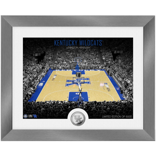 Highland Mint Kentucky Wildcats 13'' x 16'' Court Art Deco Silver Coin Photo Mint