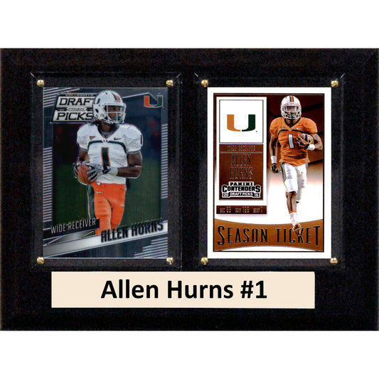 Allen Hurns Miami Hurricanes 6'' x 8'' Plaque