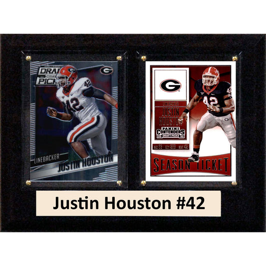 Justin Houston Georgia Bulldogs 6'' x 8'' Plaque
