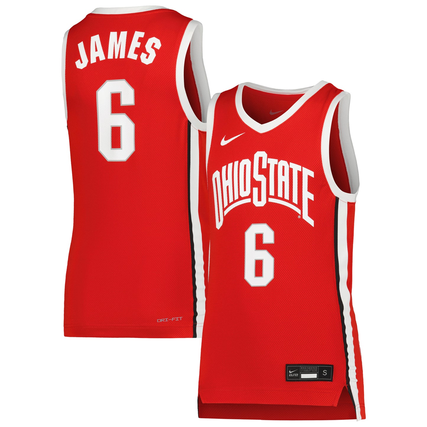 Youth Nike LeBron James Scarlet Ohio State Buckeyes Replica Basketball Jersey