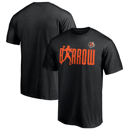 Men's Joe Burrow Black Cincinnati Bengals Checkdown T-Shirt