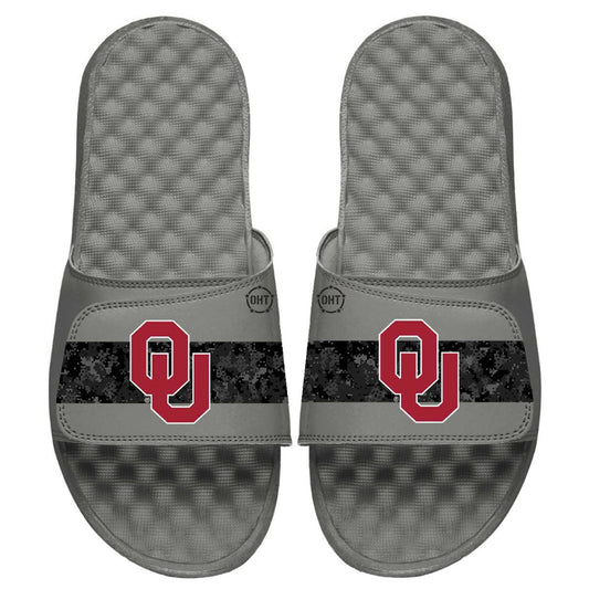 Youth ISlide Gray Oklahoma Sooners OHT Military Appreciation Slide Sandals