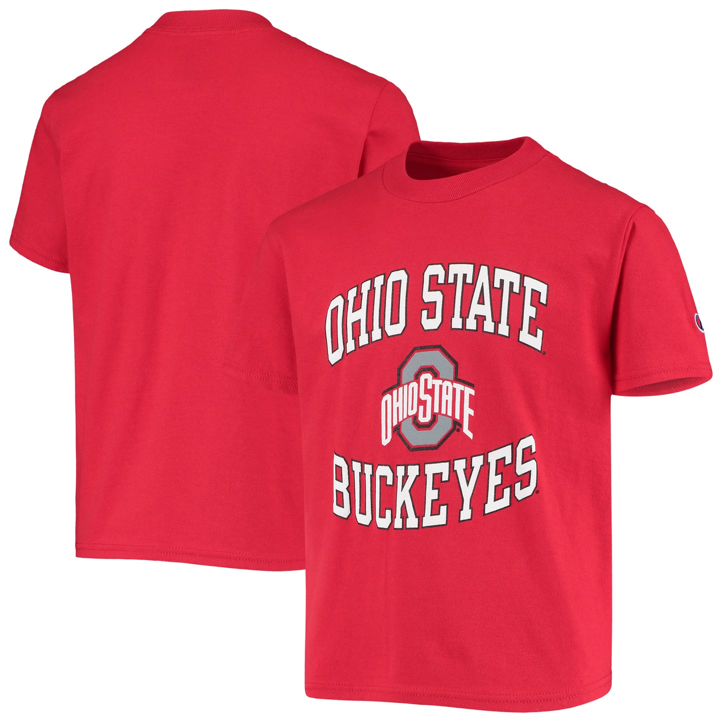 Youth Champion Scarlet Ohio State Buckeyes Circling Team Jersey T-Shirt