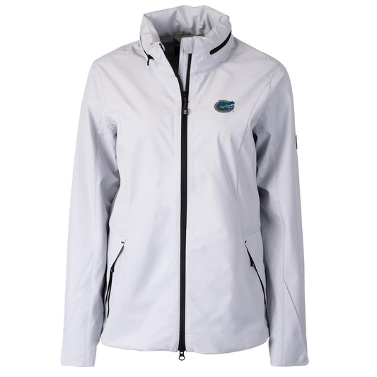 Women's Cutter & Buck White Florida Gators Vapor Full-Zip Jacket