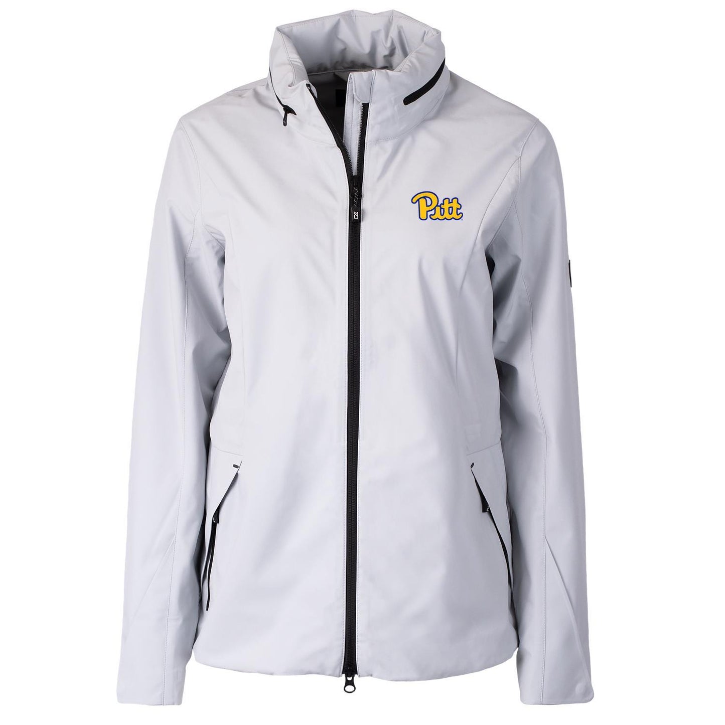 Women's Cutter & Buck White Pitt Panthers Vapor Full-Zip Jacket