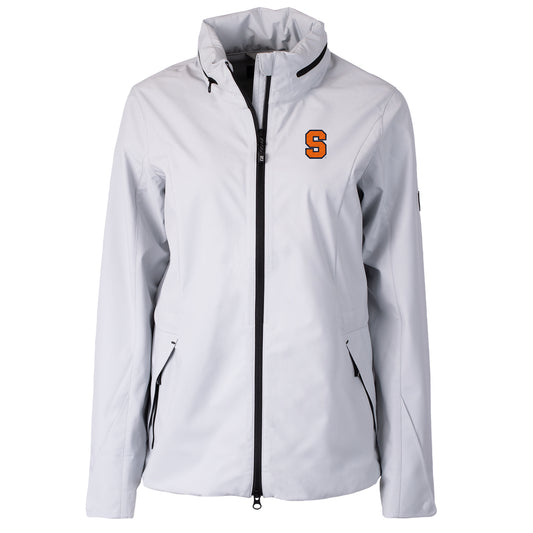 Women's Cutter & Buck White Syracuse Orange Vapor Full-Zip Jacket