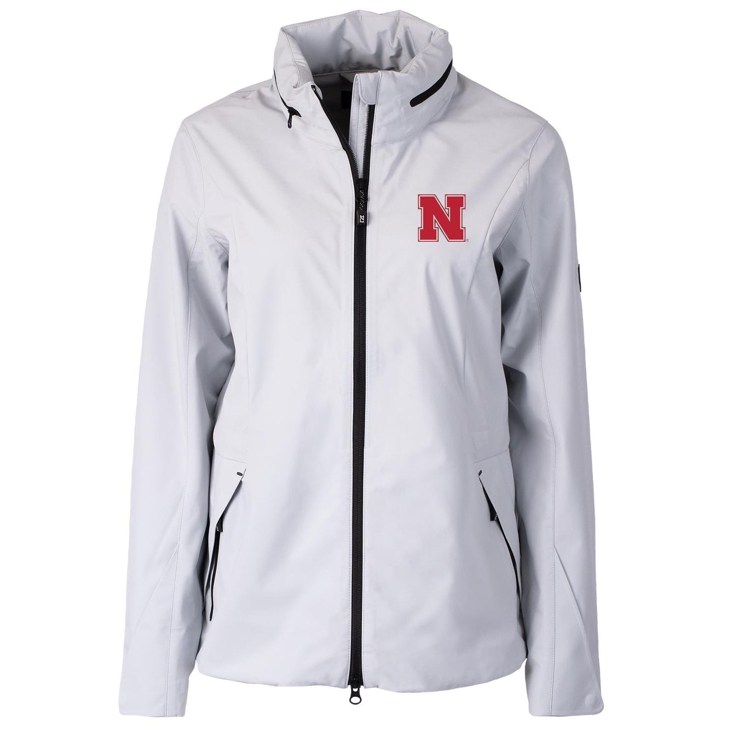 Women's Cutter & Buck White Nebraska Huskers Vapor Full-Zip Jacket