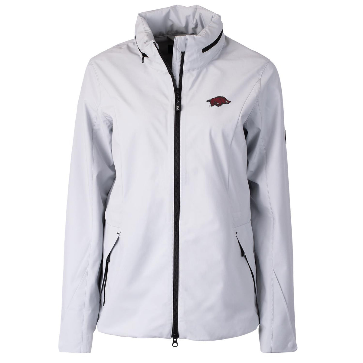 Women's Cutter & Buck White Arkansas Razorbacks Vapor Full-Zip Jacket