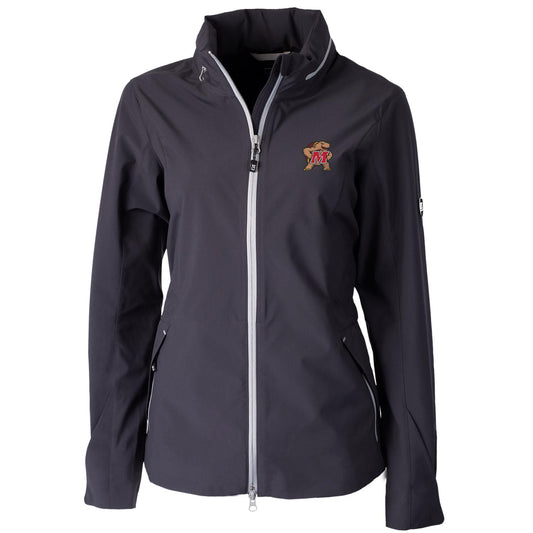 Women's Cutter & Buck Charcoal Maryland Terrapins Vapor Full-Zip Jacket