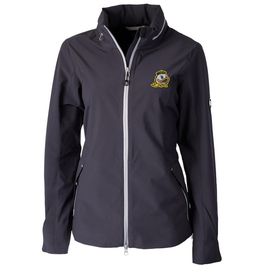 Women's Cutter & Buck Charcoal Oregon Ducks Vapor Full-Zip Jacket