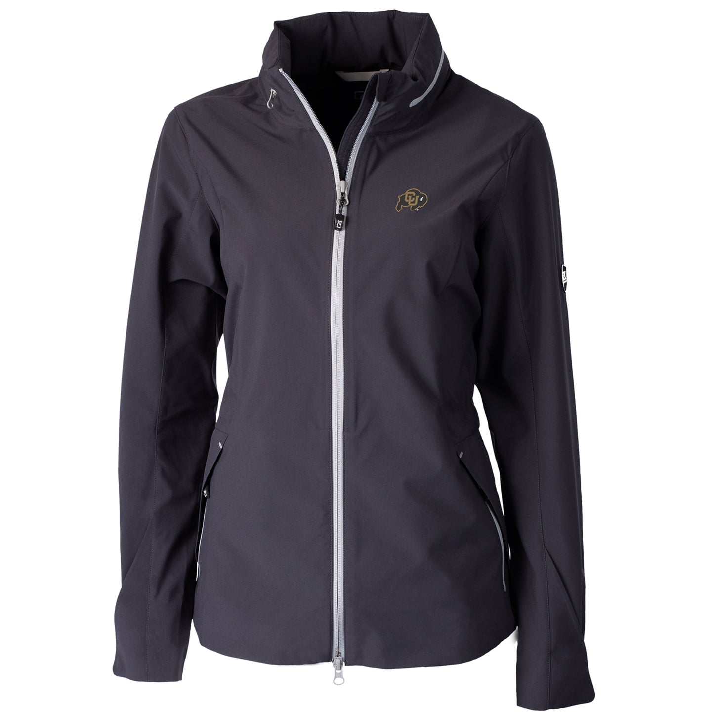 Women's Cutter & Buck Charcoal Colorado Buffaloes Vapor Full-Zip Jacket